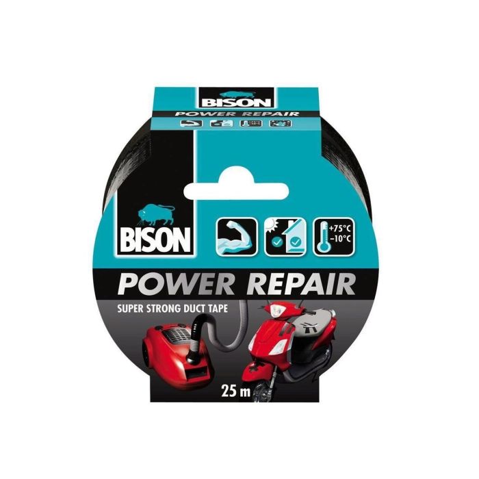 BISON - POWER REPAIR banda texturata neagra 50mmx25m [490007]