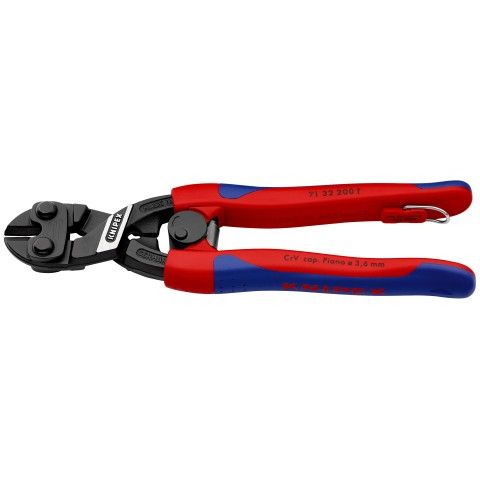 KNIPEX - Cleste Cobolt cu maner multicomponent cu carlig de fixare 200 mm [7132200T]