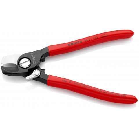 Knipex - Cleste pentru taiat cabluri cu arc de deschidere 165 mm, blister [9521165SB]