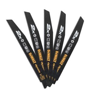 Panza fierastrau sabie Dewalt EXTREME, pentru multi-material, 228mm, 10 dinti/inch, 5 bucati