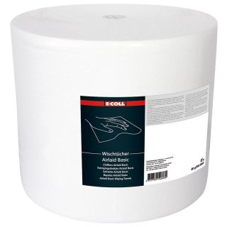 Rola de pasla Airlaid Basic, 500 foi, 1 strat, alba, 30x38mm, E-COLL