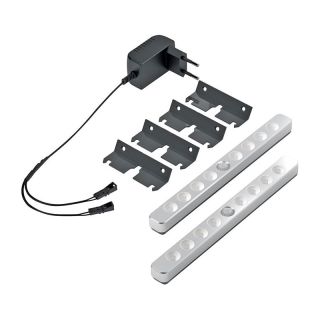 Set lampa LED LuckyLine, pentru instalare in dulap sau sub pat, alb rece, 12V, HALEMEIER