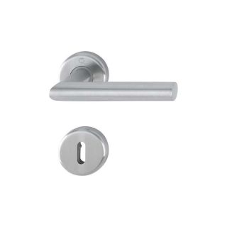 Maner pentru usi de interior 37-42mm, Utrecht E1444Z/17KV/17KVS, cu rozete, 8mm, WC, inox, HOPPE