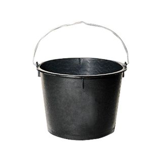 Galeata de constructie polieth.ploaie. forma inalta, negru 10 l