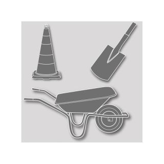 Galeata mortar 45L rotunda neagra, scara L