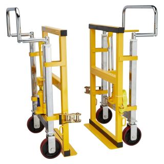 Carucior de transport pentru sarcini grele, ridicare hidraulica 100 mm, 700 x 400 x 900 mm, portanta 1800 kg