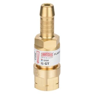 Supapa de sens cu racord furtun acetilena 9mm, G3/8"LH, IBEDA