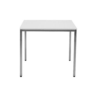 Masa de conferinta, 800 x 800 mm, inaltime 720 - 735 mm, blat 18 mm, gri deschis/gri deschis