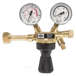 Regulator de presiune, cu manometru, pentru butelie Acetilena, 0-1.5 l/min, HARRIS