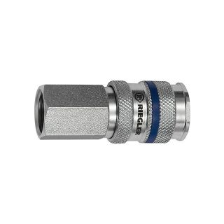 Cupla rapida NW 7.8, din otel, Filet interior R 3/8 ', 54mm, cheie 19mm, RIEGLER