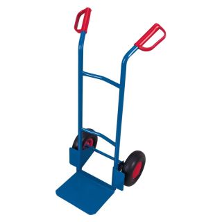 Carucior din otel tubular cu anvelope pneumatice, 200 kg, lopata 250 x 320 mm, VARIO