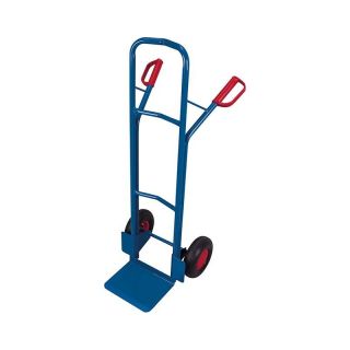 Carucior din otel tubular cu anvelope pneumatice, 250 kg, lopata 250 x 320 mm, VARIO
