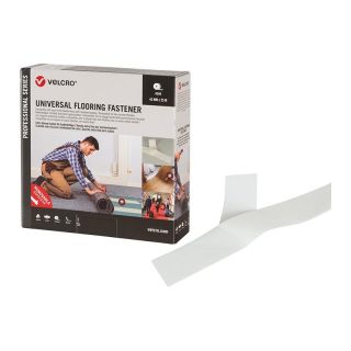 Banda adeziva Velcro pentru instalare de mocheta, 45 mm x 25 m, gri, VELCRO