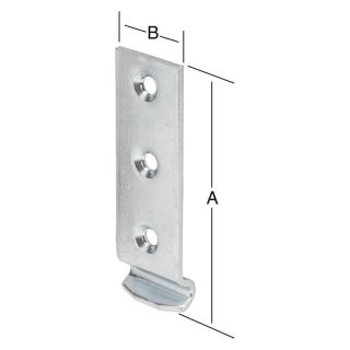 Carlig de blocare cotit, pentru zavor, 46 x 15 x 2.0 mm, forma K, VORMANN