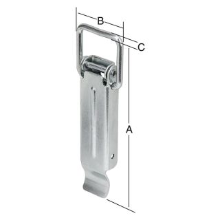 Incuietoare cufar, fara carlig, 52 x 23 mm, VORMANNN