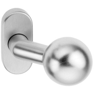 Buton, pe rozeta Ares 2033/4020, aluminiu, argintiu, patrat 8mm, 75mm, EDI