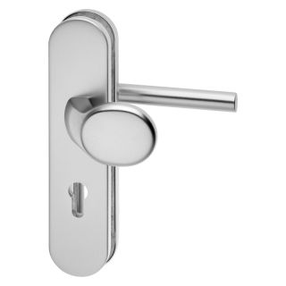 Set maner interschimbabil Logo 8743/0292 pentru usi de intrare 65-75mm, aluminiu, buton pe o parte, 61/10 mm, EDI