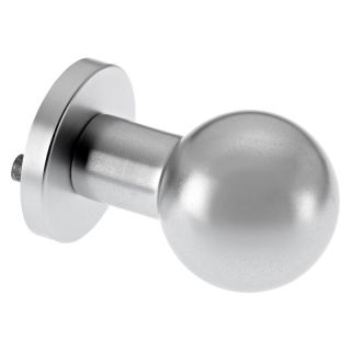 Buton pe rozeta 1052/5010, aluminiu, pentru usi de exterior, K5, diametru 52mm, EDI