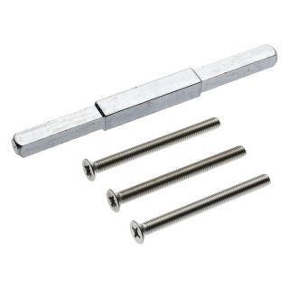 Set de montaj nr.140 pentru usi profilate, stift 130mm, patrat 8-10-8mm, grosimea usii 68-72mm, EDI