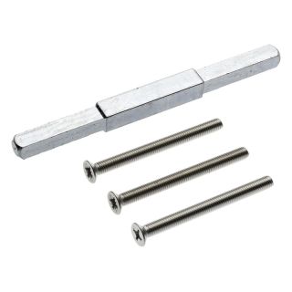 Set de montaj nr.150 pentru usi profilate, stift 130mm, patrat 8-10-8mm, grosimea usii 73-77mm, EDI