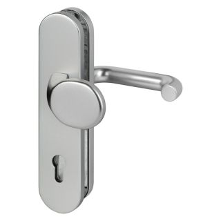 Set maner interschimbabil Logo 8753/0272 pentru usi de camera 35-45mm, inox, buton pe o parte, 60/8 mm, EDI
