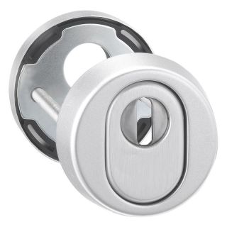 Rozeta de protectie pentru usa din fata 7156, Ø 55mm, usi 65-68mm, grosime interior 8mm, exterior 15mm, EDI