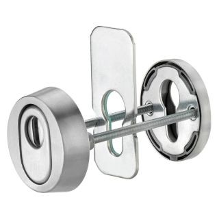 Rozeta de protectie pentru usa din fata 7456, Ø 55mm, usi 65-70mm, grosime interior 8mm, exterior 15mm, EDI