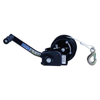 Troliu manual 20 m, pentru max. 720 kg, cablu de otel si carlig de ancorare, GUDE