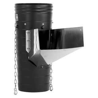 Evacuare intermediara pentru tobogan de moloz, din plastic, negru, 1,1m, MUBA
