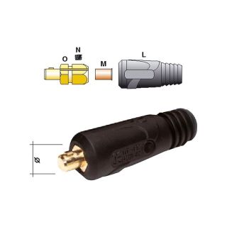 Fisa tata, pentru cablu de sudura standard 35-50mm², max 400A, pin 21mm