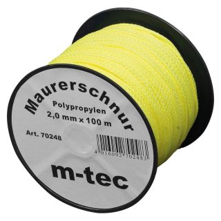 Lot snur zidar 2.0mm galben-fluor., rola 100m