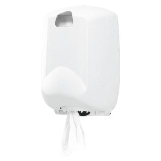 Dozator de prosoape de hartie pe rola Elements, 370 x 230 x 245 mm, alb, alimentare centrala