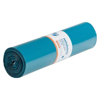 Saci menajeri Premium Plus 120 l, albastru, 700 x 1100 mm, grosime 55 μm, rola de 25 buc