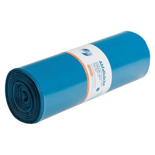 Saci menajeri Premium Plus 120 l, albastru, 700 x 1100 mm, grosime 82 μm, rola de 25 buc