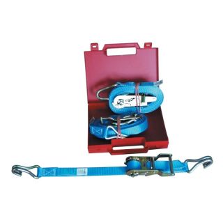 Set de fixare a incarcaturii tip 2, 2 chingi cu latime 25 mm, lungime 5 m, 500 daN