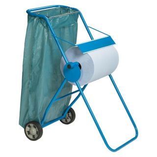 Suport de podea, din metal, cu roti, pentru rola hartie max.40cm, 101.5 x 75.5 x 54 cm