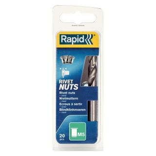 Nit piulite filetate, otel, M5, 20 buc, RAPID