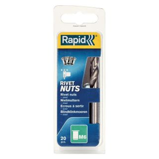 Nit piulite filetate, otel, M6, 20 buc, RAPID