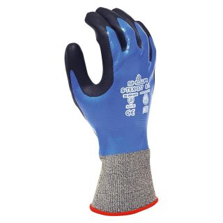 Manusi protectie taiere Showa S-TEX 377, albastru/negru, mas. 10