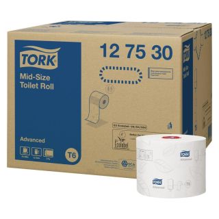 Hartie igienica Advanced Midi T6, 2 straturi, 100 m, 127530, TORK
