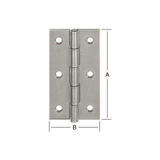 Balama ingusta DIN 7954 A, inox, 80 x 41 x 1.5 mm, fixare cu 6 suruburi Ø 3.5 mm, VORMANN
