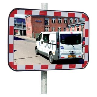 Oglinda rutiera, acril, 800 x 1000 mm, distanta vizualizare 15-22 m, cu folie reflectorizanta, DANCOP