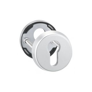 Rozeta de protectie pentru usa din fata 6533, Ø 55mm, grosime interior 8mm, exterior 12mm, EDI