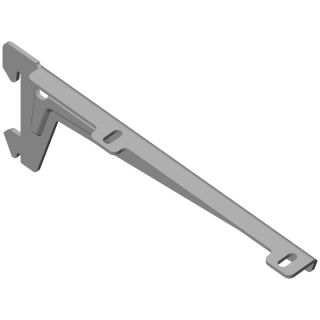 Suport unghiular de raft nr. 10300 (5170), cu 2 carlige, 230 mm, alb, portanta 55 kg, 2 buc, DIY ELEMENT