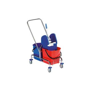 Carucior pentru curatenie, 670x390x880mm, 2x25L