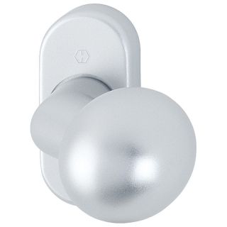 Buton pe rozeta 50G/55, pentru usi profilate, cu manivela, F1, HOPPE
