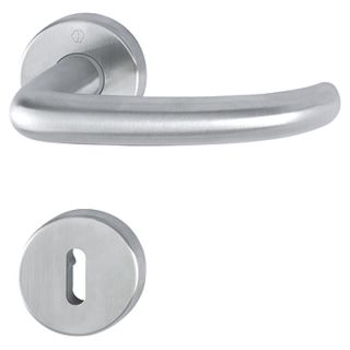 Maner pentru usi de interior 37-42mm, San Francisco E1301Z/42KV/42KVS, cu rozete, 8mm, PZ, inox, HOPPE