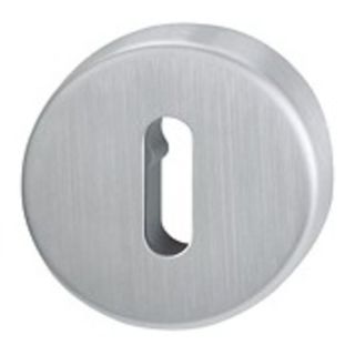 Incuietoare de toaleta cu rozeta E42KVS, inox, F69, disc alb/rosu, pentru usi 37-42mm, HOPPE