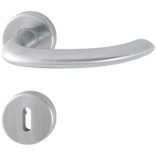 Maner pentru usi de interior 37-42mm, Marseille E1138Z/42KV/42KVS, cu rozete, 8mm, PZ, inox, HOPPE