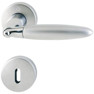 Maner pentru usi de interior 37-42mm, Athinai M156/19KV/19KVS, cu rozete, 8mm, BB, F49-R/98-R, HOPPE